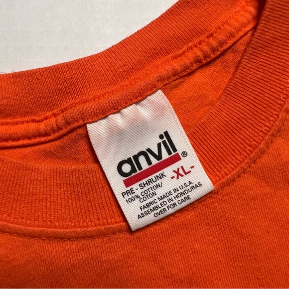 Vintage Pearl Jam Ape Man Shirt Adult Extra Large Orange Tour Promo Concert - Picture 6 of 12